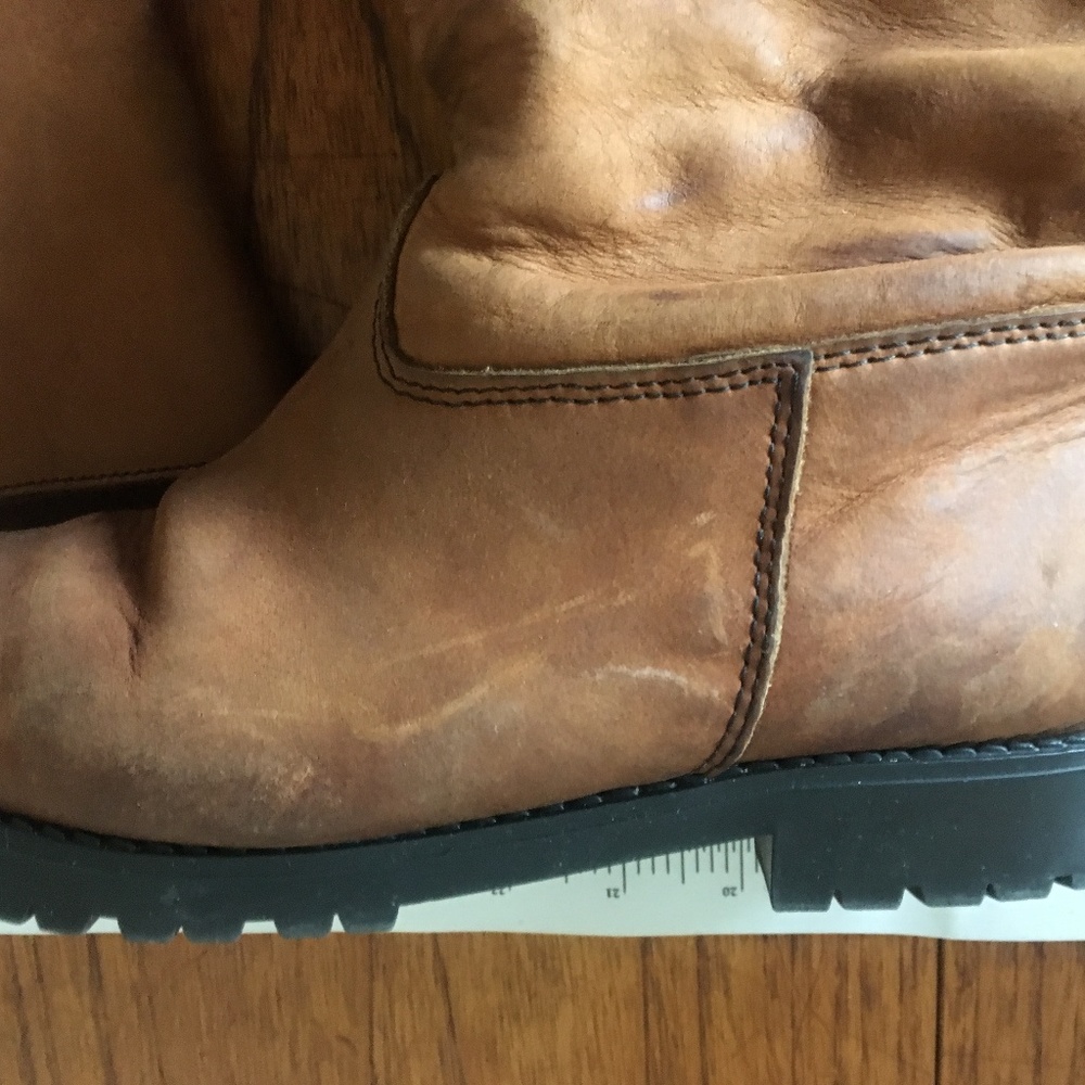 tall lug-sole pull-on boot